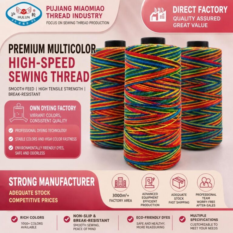 Multicolor thread Rainbow Thread – Large Spools