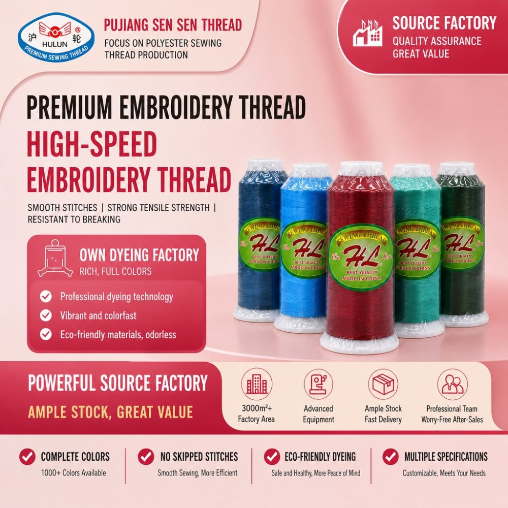 Polyester embroidery thread 108D/2 Polyester Embroidery Thread