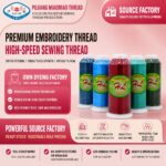 Polyester embroidery thread 120D/2 Polyester Embroidery Thread